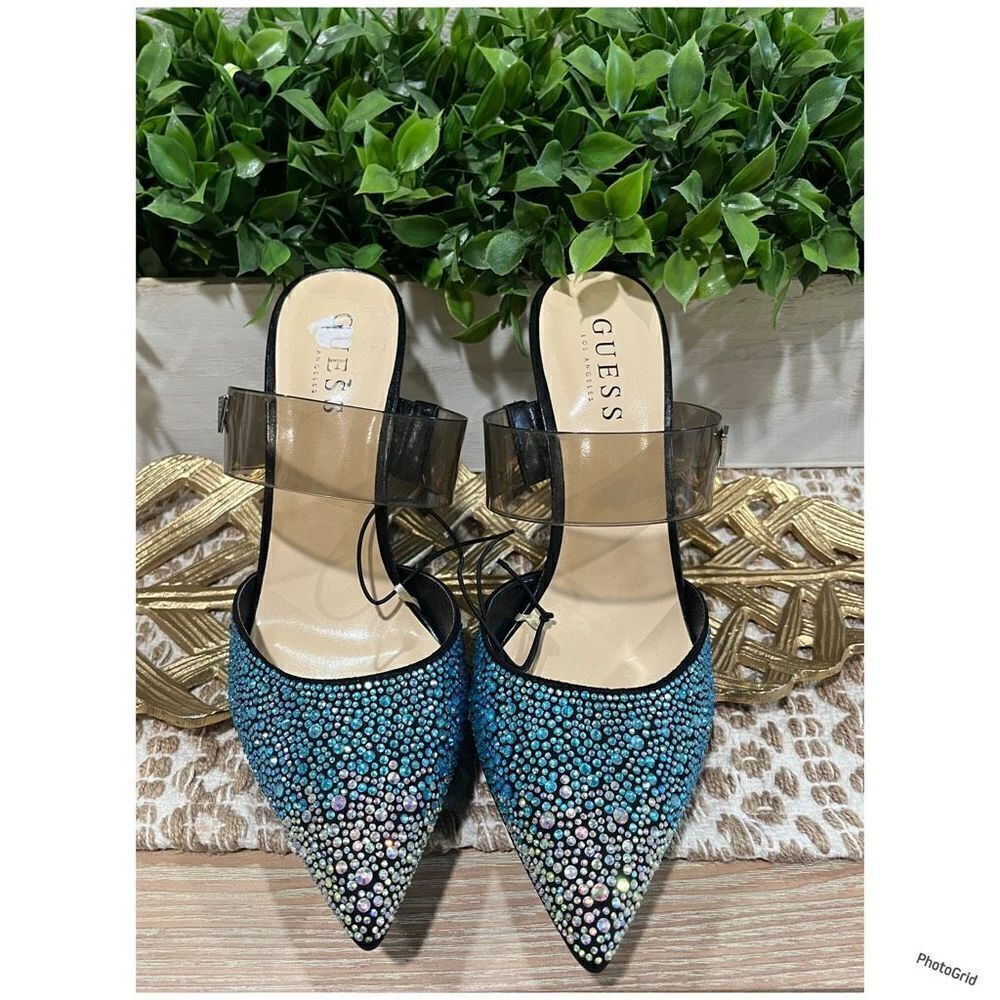 Guess Ombre Rhinestone Pointy Heels - Picture 2 of 2